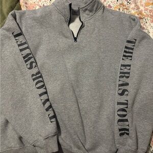 Taylor Swift Gray Eras Tour Quarter Zip